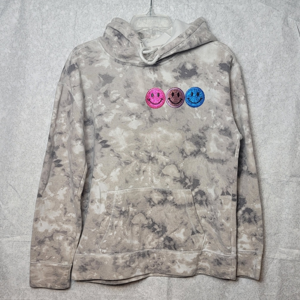 Glitter Smiley Face Hoodie